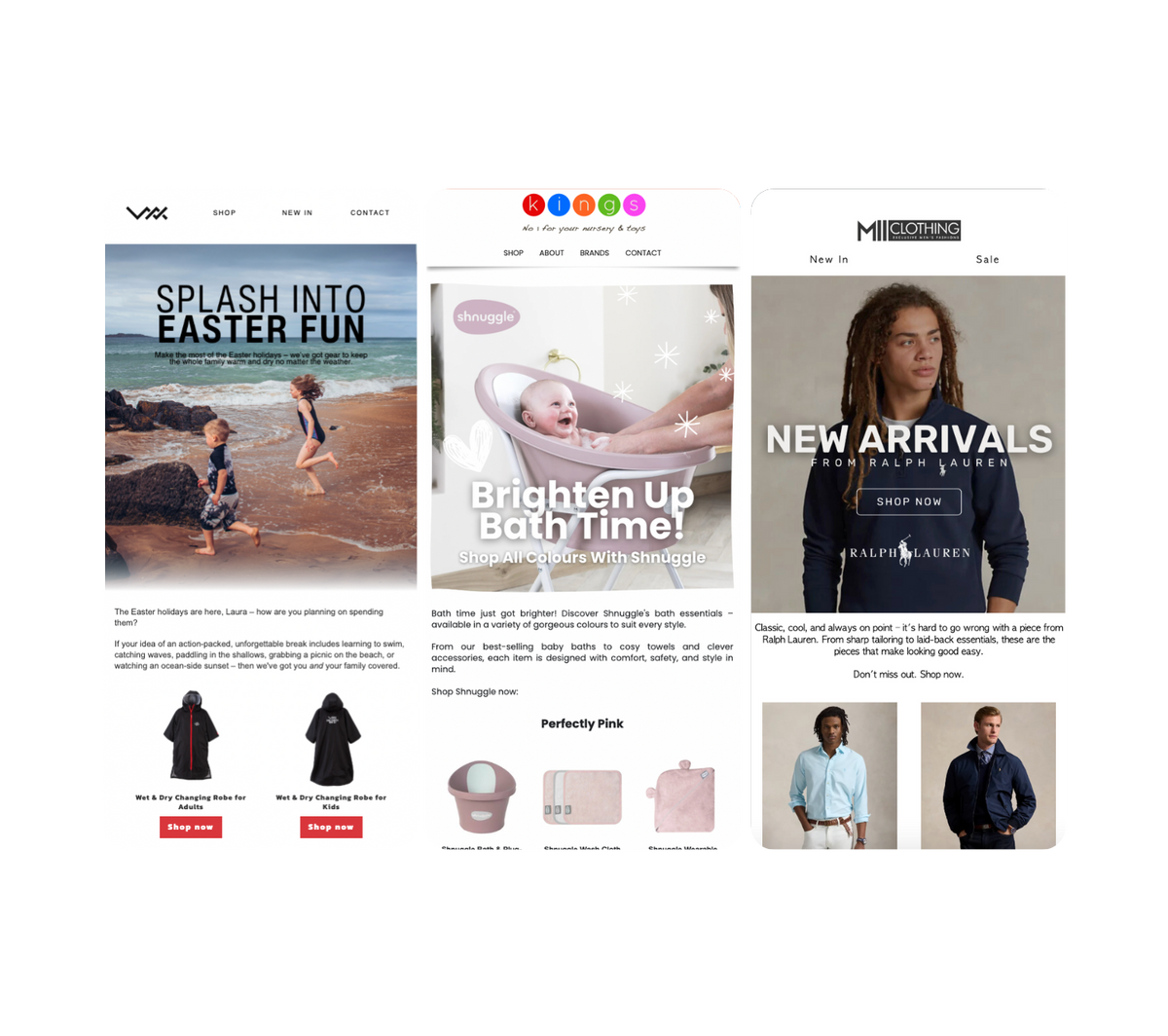 Results driven email
campaigns.